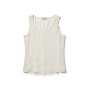 Doncaster 100% Silk Sleeveless Shell Tank Top Ivory Size 8